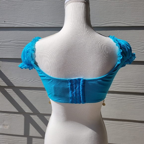 Leg Avenue Desert Beauty Sexy Princess Jasmine Costume Turquoise Size Xs - Picture 5 of 16